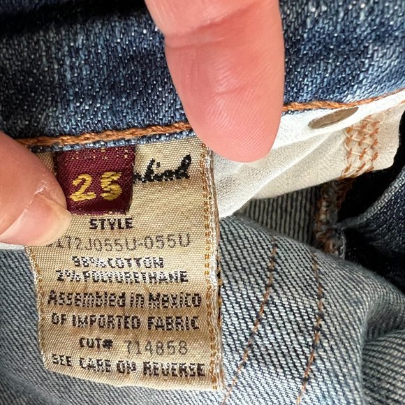 7 For All Mankind Jeans Designer Distressed Busted Knee EUC - Picture 10 of 10